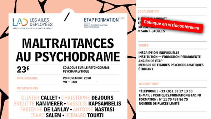 Colloque ETAP Formation 2020 Colloque ETAP Formation 2020