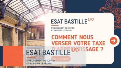 Soutenez l'ESAT Bastille grâce la taxe d'apprentissage !