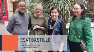 Une délégation Kazakh à l’ESAT Bastille